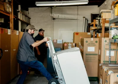 Moving a safe for delivery