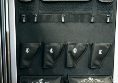 Holsters in a Champion gun safe