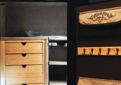 Interior of a Champion safe