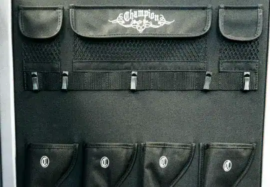 Gun holsters in a Champion safe